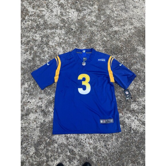 Nike On Field Odell Beckham Jr. LA Rams jersey, NWT, Mens Large, 23” pit-to-pit. - Picture 1 of 8